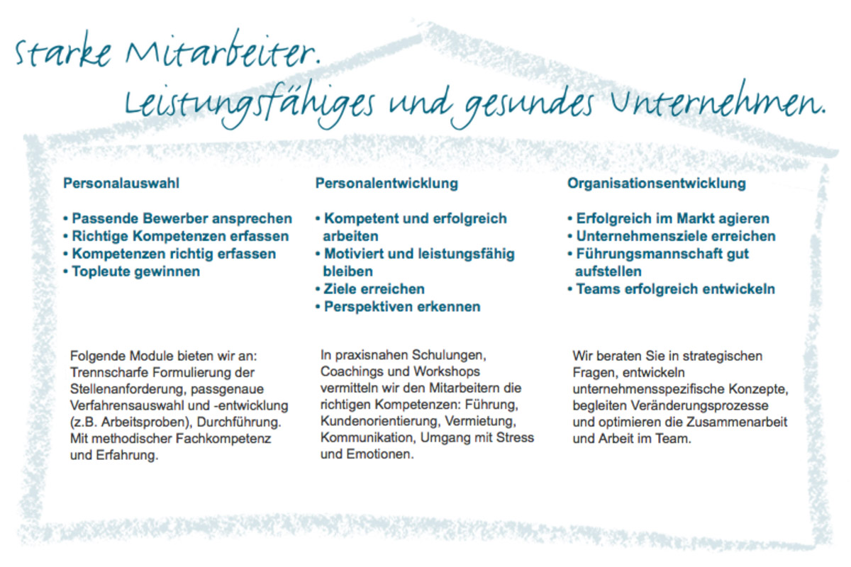 hangele & Bissels Leistungen